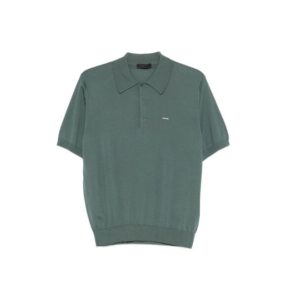 Prada Green Polo Shirts Men